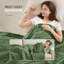 Couverture légère en duvet synthétique avec bordure en satin -111300866-21365931