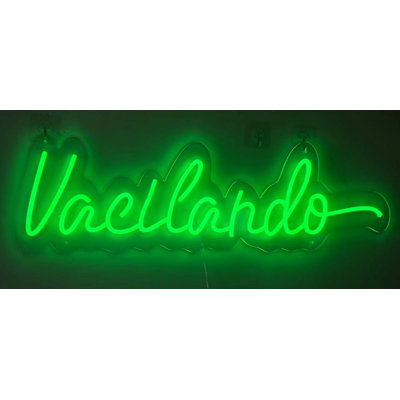 Vacilando LED Neon on Acrylic - 30" x 9"