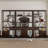 124.41"Brown walnut wood solid Chinese-style display stand