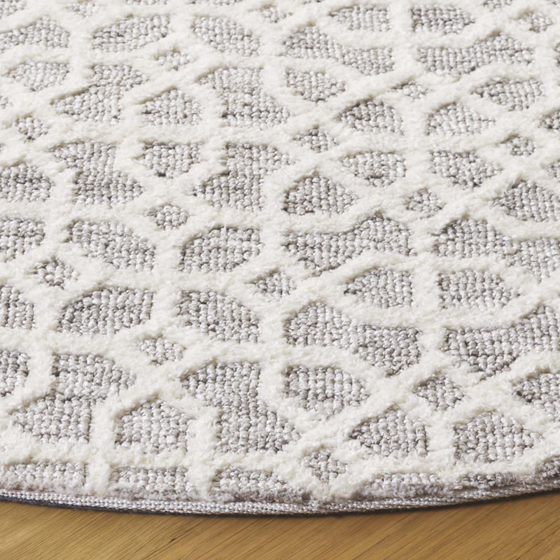 Audrey Performance Geometric Rug, Round 6'