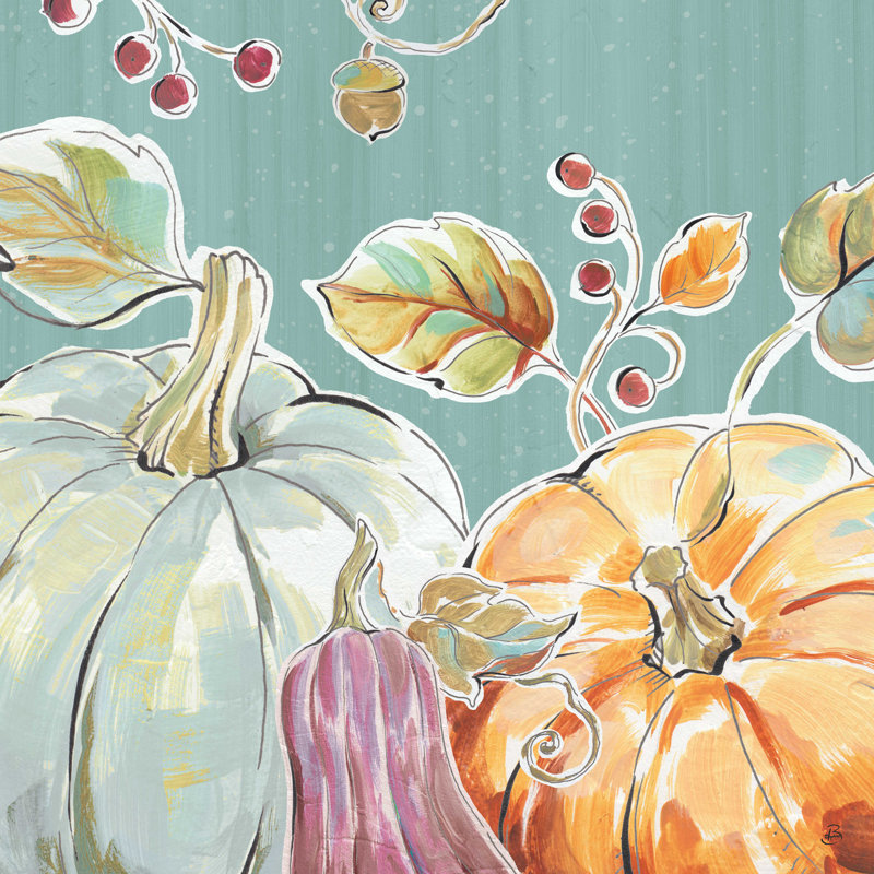 " Pumpkin Patch II ", 12" H x 12" W