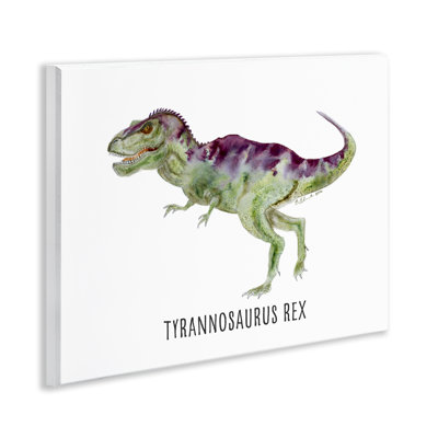  Tyrannosaurus Rex Dinosaur Learning Wall Plaque Art by Brett Blumenthal