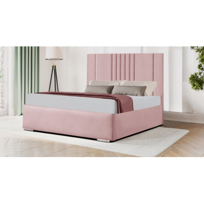 Aishia Upholstered Velvet Bed Frame