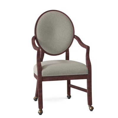 Upholstered King Louis Back Arm Chair