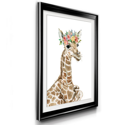 " Savannah Giraffe " Painting Print