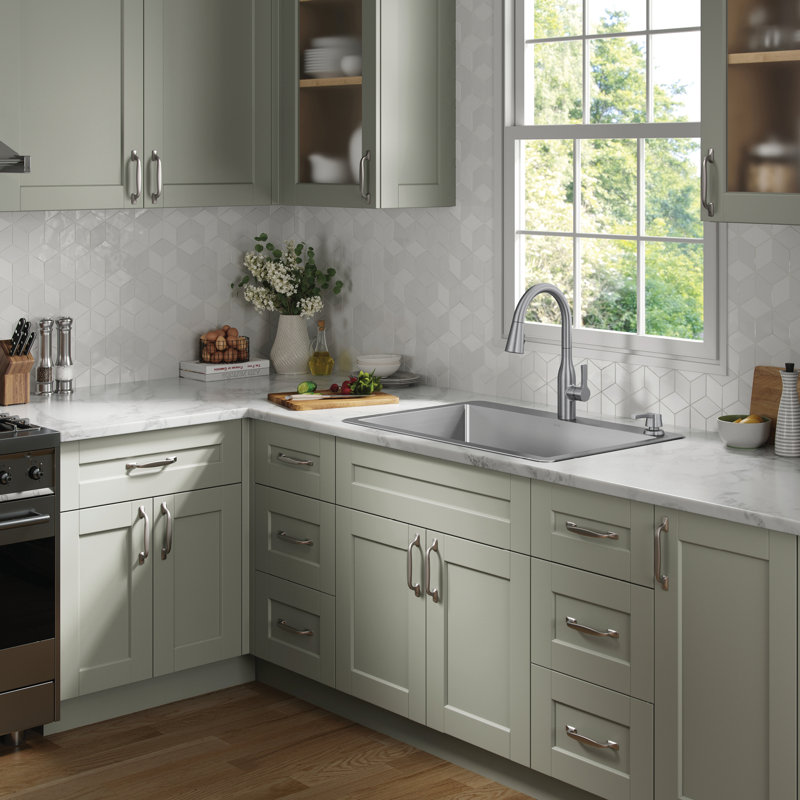Delta Marca™ Drop-In Undermount Stainless Steel Single Bowl Kitchen Sink with Accessories, 33" L x 22" W
