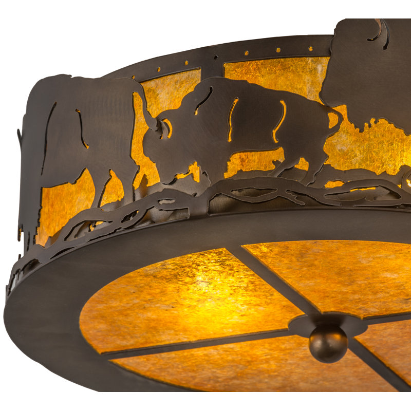 Rustic Lodge 2 - Light Flush Mount