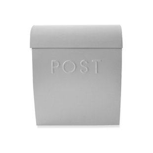 Grande boîte aux lettres murale, 5,07 po x 12,44 po x 5,39 po, boîtes aux lettres grises pour montage mural extérieur, boîte aux lettres étanche - la boîte aux lettres Sylvia