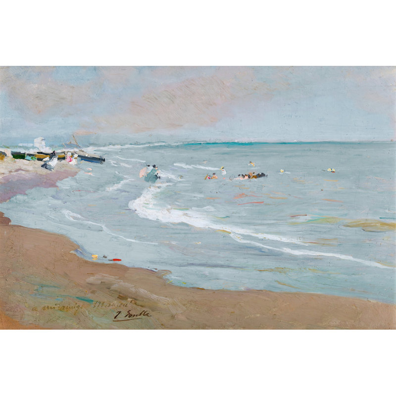 "Playa de Valencia", reproduction sur toile tendue, H 30 po x l 45 po