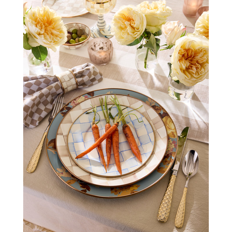 Wild Rose Charger/Plate, Slate