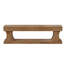 Upholstered Bench with Shelves