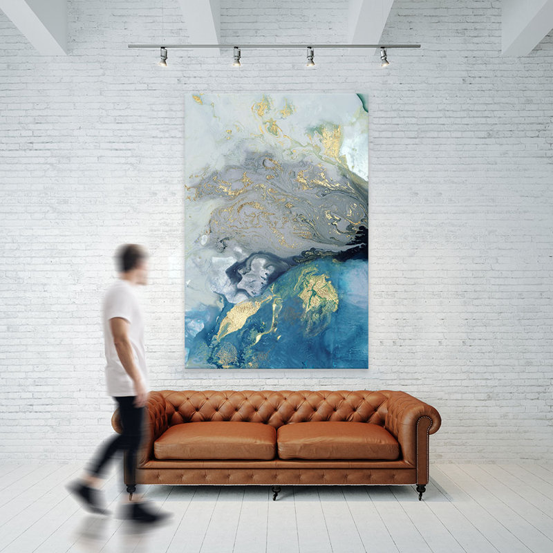 «Ocean Splash I», reproduction d'art sur toile non encadrée