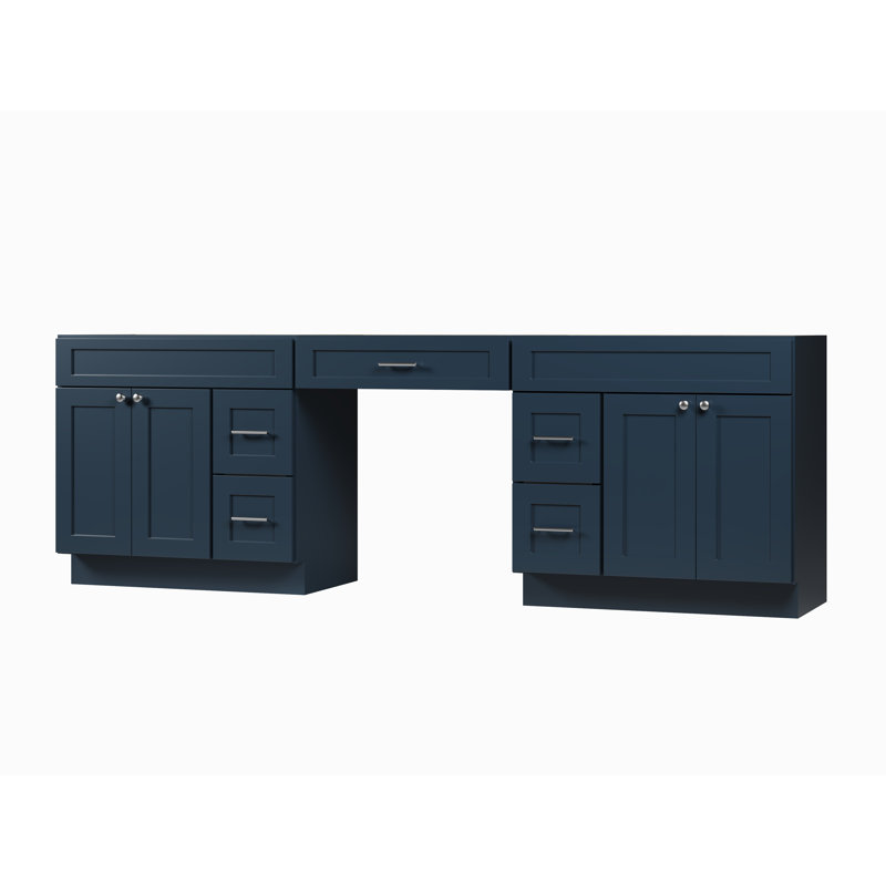 Base de meuble-lavabo double 102 seulement, Bleu