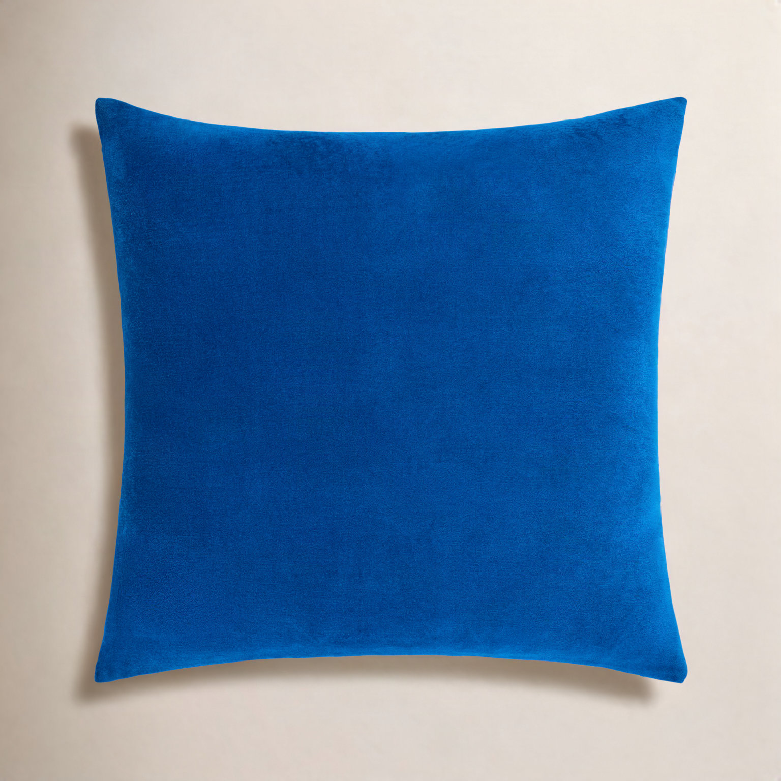 Denny Cotton Pillow Cover, Blue, Square 22", Duck Down