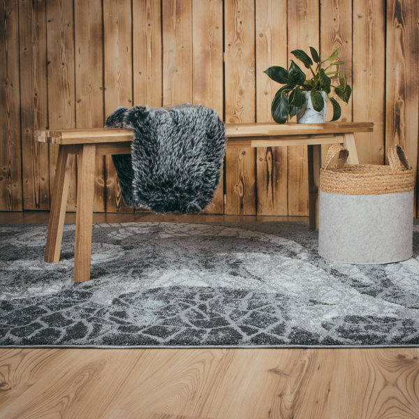 Frisco Floral Area Rug, Rectangular 80 x 150cm