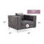 Chaise Paige G822A-C, GRIS