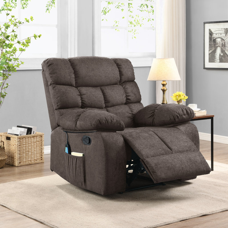 Fauteuil inclinable Teriona, Mélange de polyester brun
