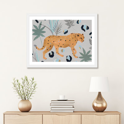 «Walking Cheetah I» par Isabelle Z - reproduction d'art