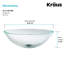 Clear Glass Glass Circular Vessel Bathroom Sink