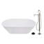 Baignoire autoportante ovale 67 po Kingston-114103858