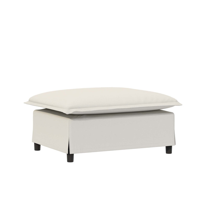 33*27.5" Ottoman Module for Modular Sectional Sofa,Wide Seat,Chenille,2 Colors, Beige