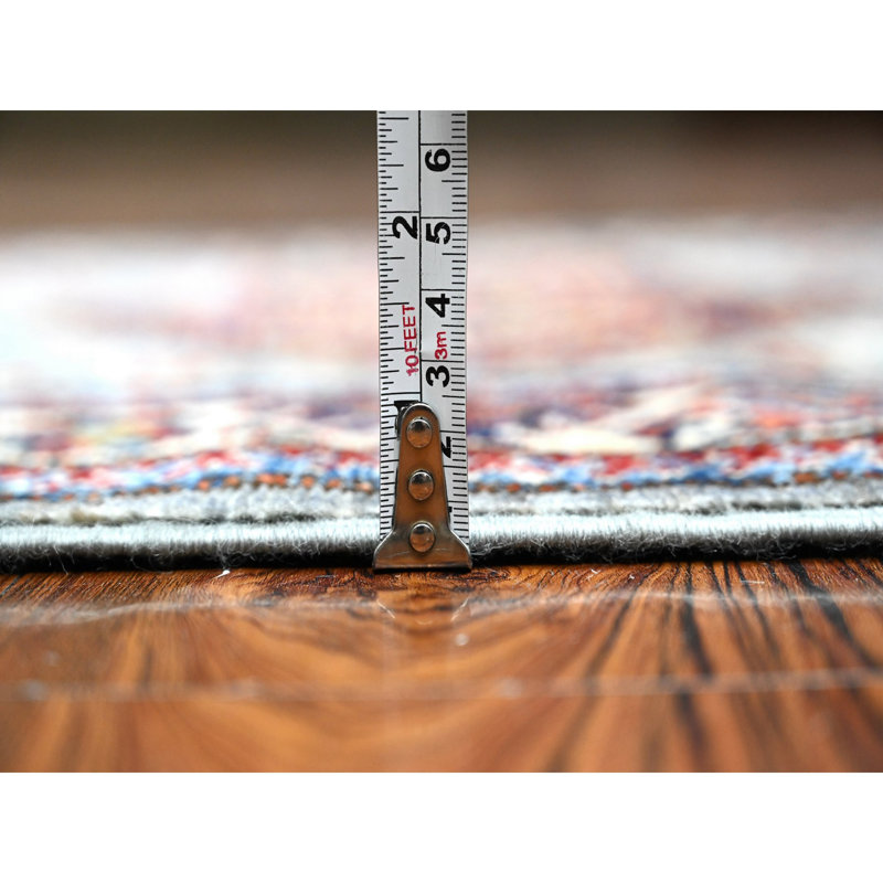 Tapis de couloir baleine en laine noué à la main super Kazak 2 pi 5 po x 6 pi 10 po