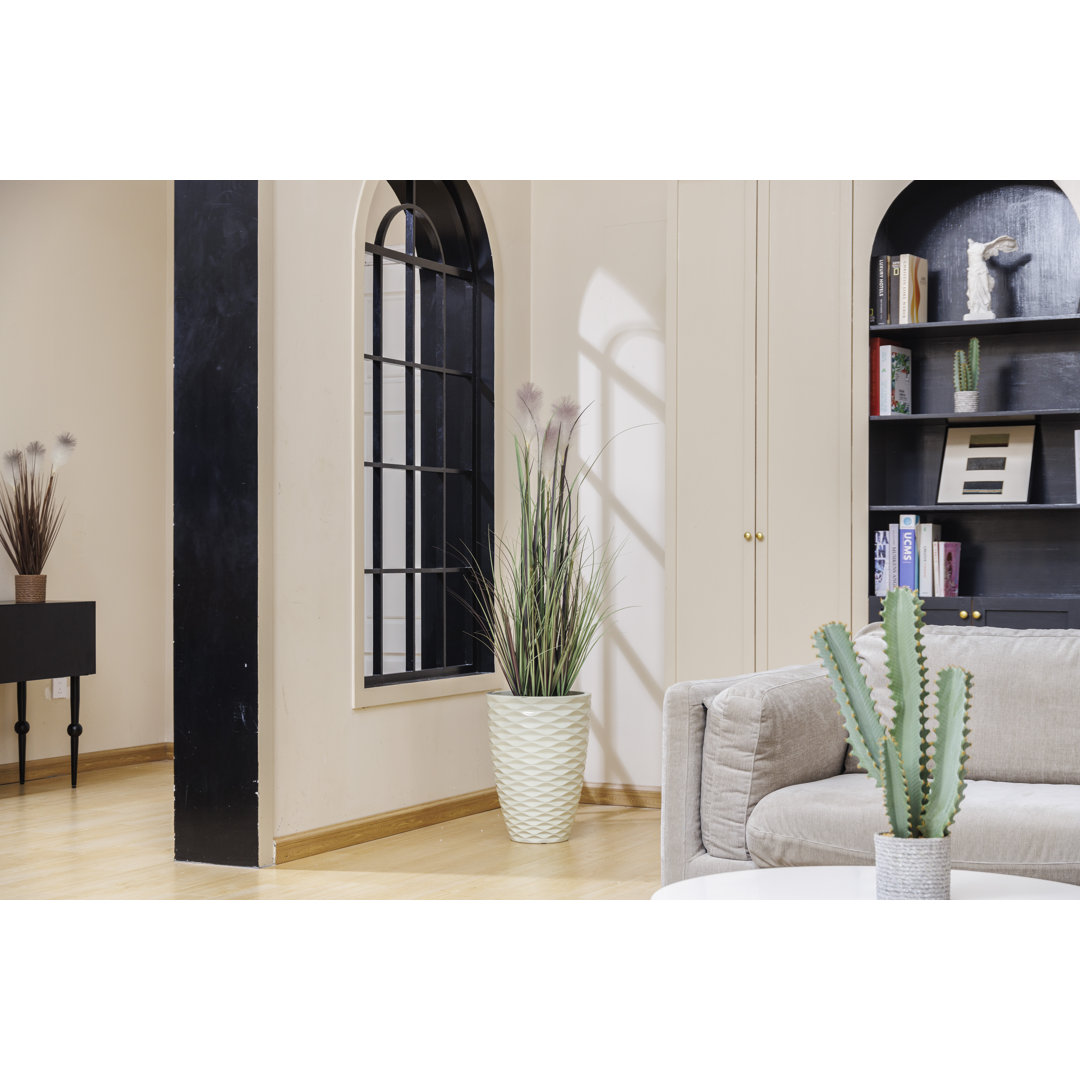 57'' Faux Reed Plant in Planter Vintage Home