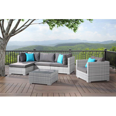 Neco 5 - Person Patio Conversation Set with Cushions