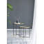 Ensemble de 2 tables d'appoint gigognes avec plateau en verre-572745707