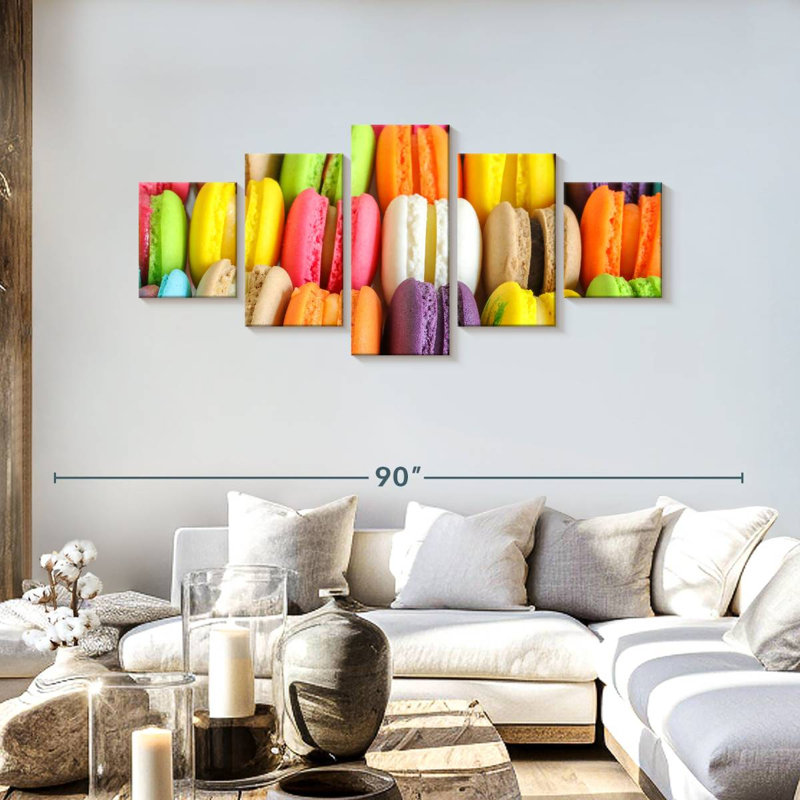 Luscious Macarons, 30" H x 68" W