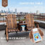 Causeuse double Adirondack
