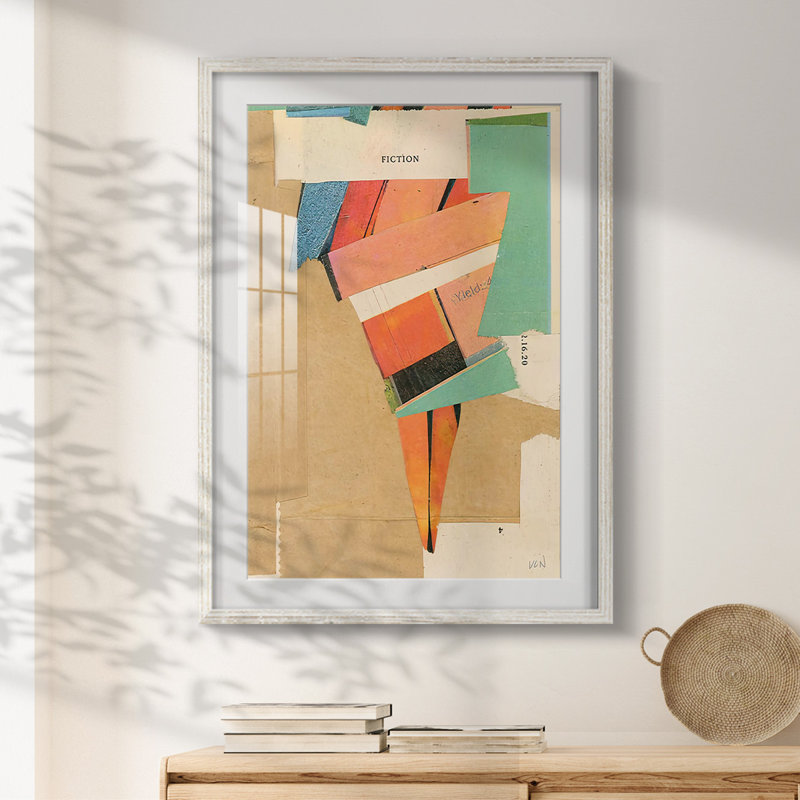 The Funnel I -Framed Print, 25.5" H x 17.5" W, White