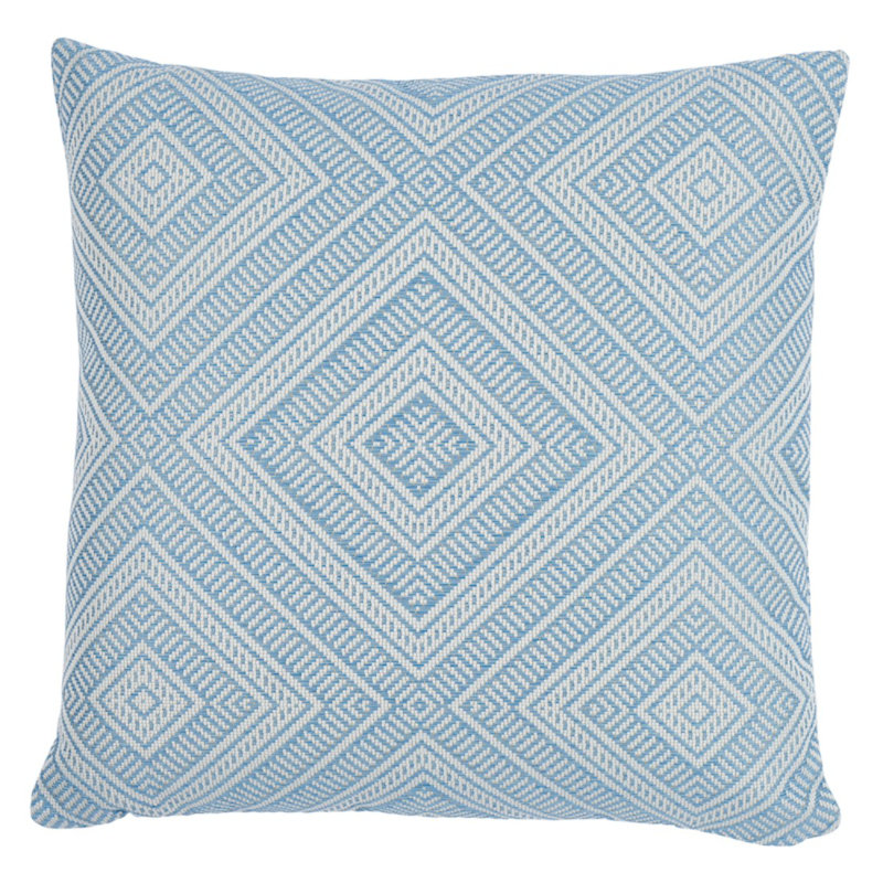 Tortola I/O Pillow, 22" x 22", Light Blue