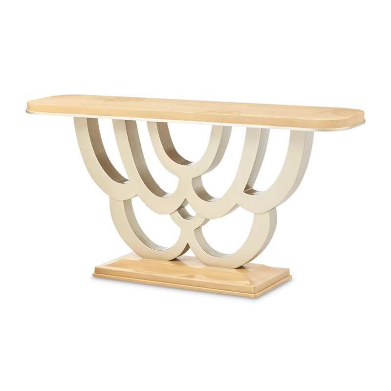 Camellia Field Caramel Console Table