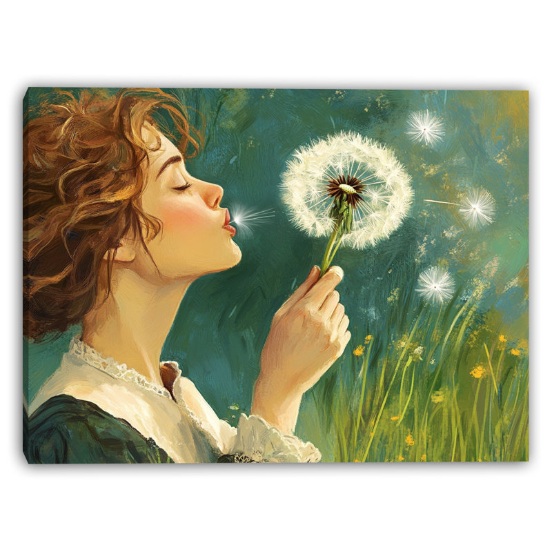 «Gentle Breeze Wish», art mural sur toile tendue, H 24 po x l 36 po