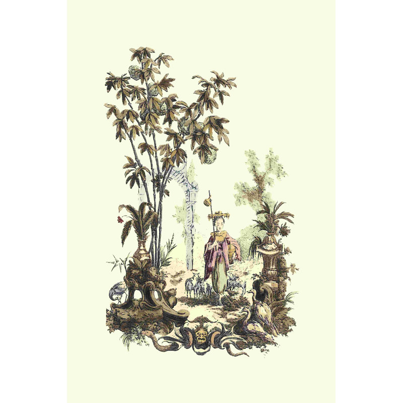 Jardin oriental II, H 18 po x l 12 po