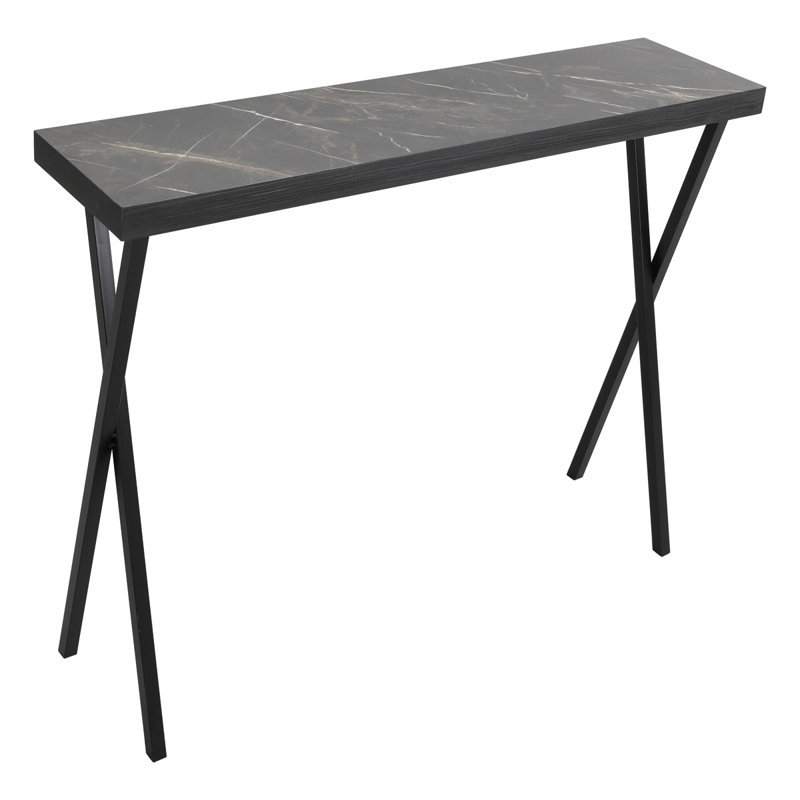 Adiline 100cm Console Table, Dark Marble