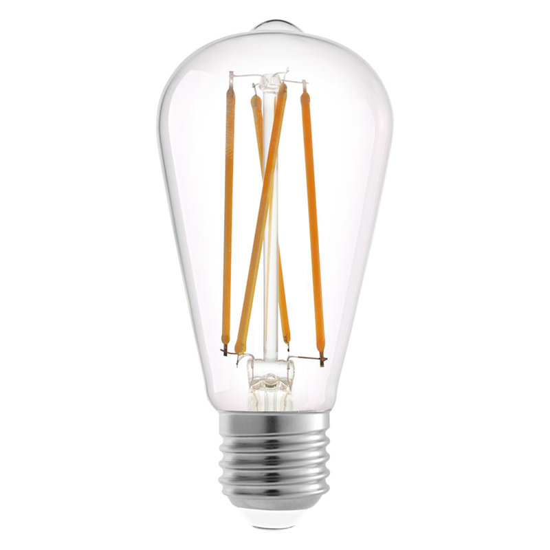 7.5 Watt (40 Watt Equivalent), ST19 LED, Dimmable Light Bulb, Warm White (3000K) E26/Medium (Standard) Base