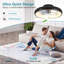 Ventilateur de plafond à DEL noir de 20 po - Température de couleur à intensité variable et réglable, application et télécommande, ventilateur de plafond intelligent moderne pour le salon, la chambre à coucher et la salle à manger (moteur silenci