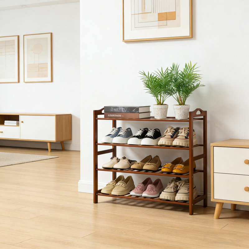 Bamboo Shoe Rack - A Shelf Used For Wardrobes, Entrances, Bedrooms, Living Rooms, Front Doors, Studios, And Bathrooms