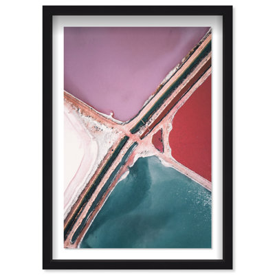 Lilac meets teal Framed Graphic Art