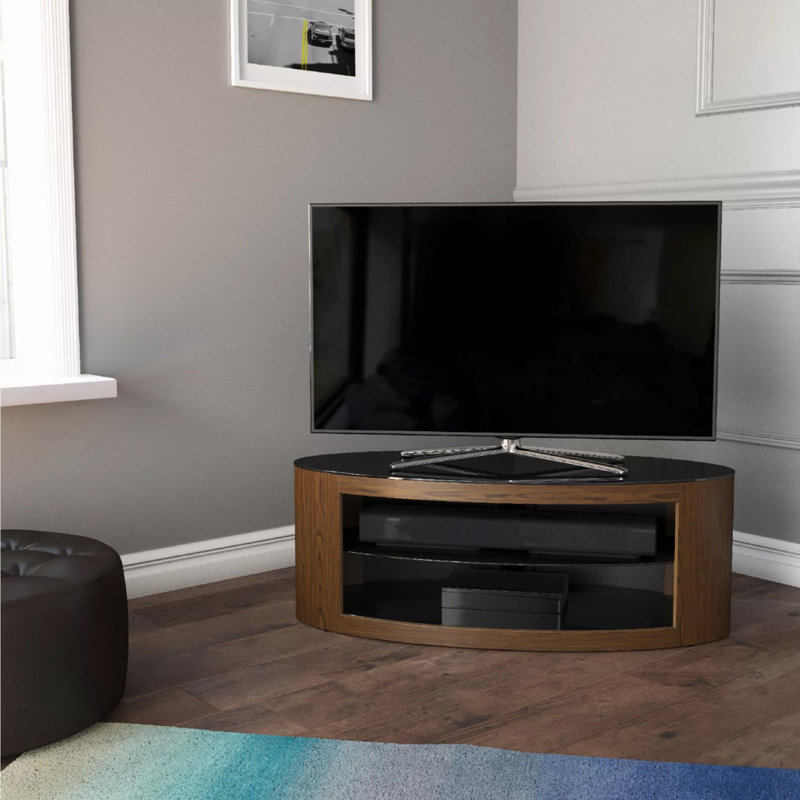 Atalia Unfinished TV Stand for TVs up to 55", Walnut