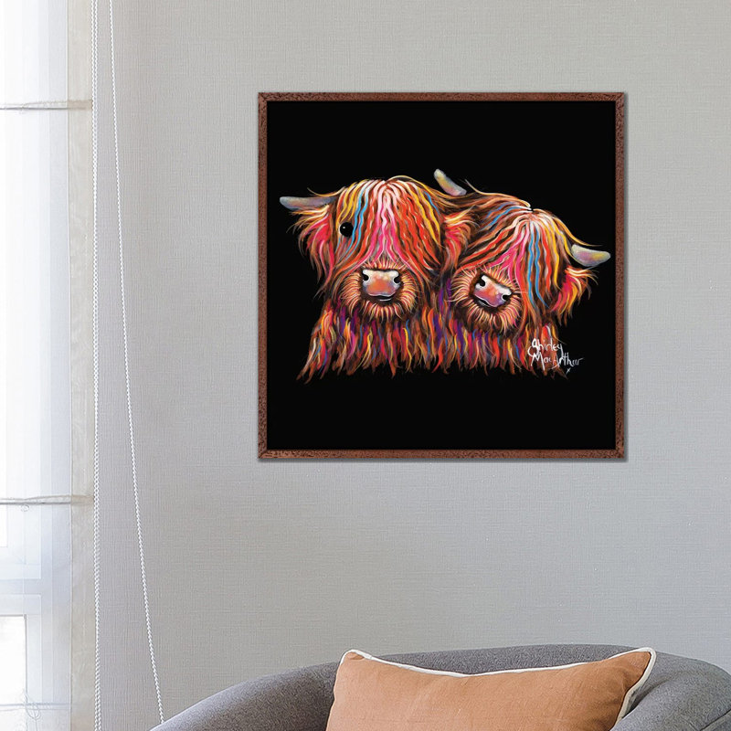 A Daddy Is A Daddy by Vicky Mount - Floater Frame Print on Canvas, Classic Brown Wood Framed Canvas, 66.04 cm H x 66.04 cm W