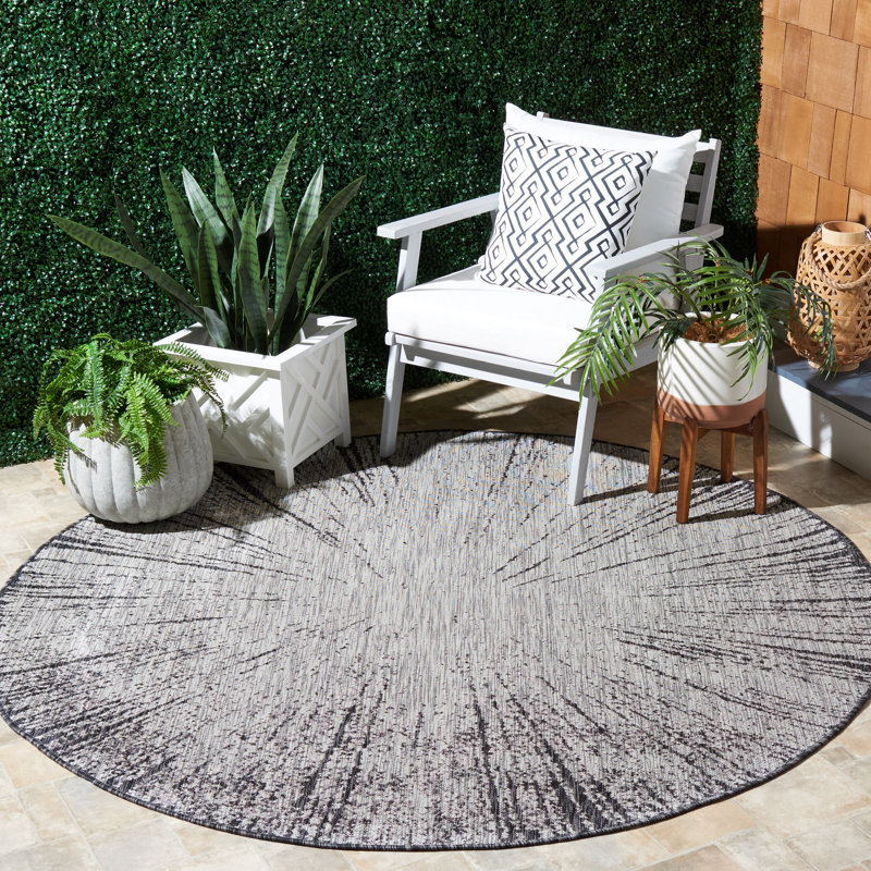 Tapis d'intérieur / extérieur Kenric Performance, Rond 6 pi 7 po