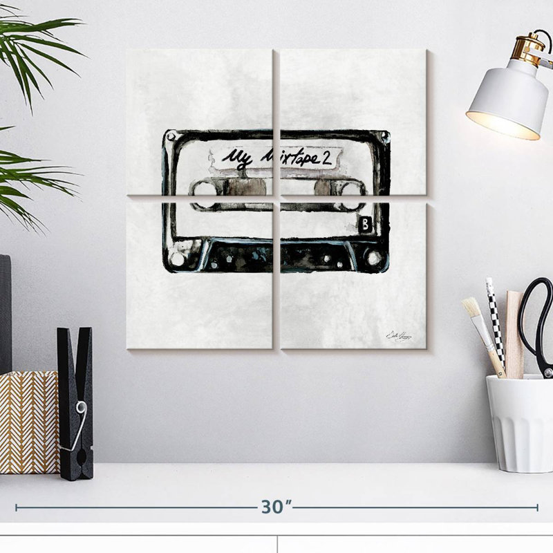 Abarca Retro Cassette II, H 18 po x l 18 po