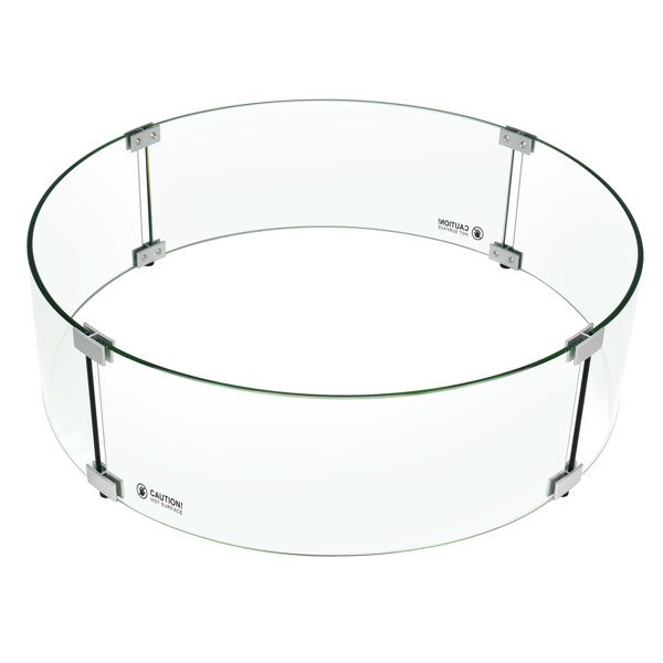 Holy Fire 23.5'' Round Glass Flame Guard (Glass) - Wayfair Canada
