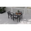 Outsunny 4 Seater Garden Dining Set, 5 Piece Garden Furniture Set, Grey