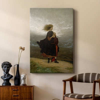 La fille que j'ai laissée derrière moi - galerie tendue sur toile par Eastman Johnson
