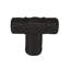 edgar berebi rookwood t knob in matte black plate