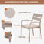 Fauteuil de patio empilable avec coussin Fiskeville-2069686930